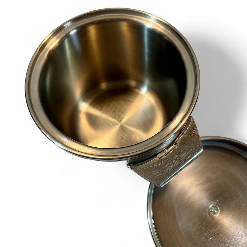 1950's West Bend Ice Butler Stainless Steel Insulated Ice Bucket 4qts